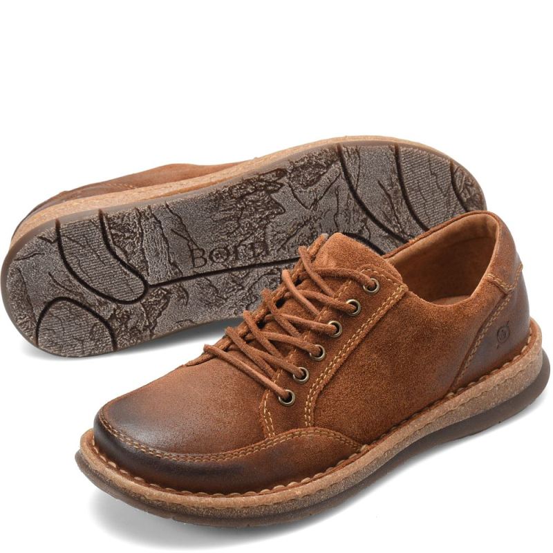 Born Men's Bronson Slip-Ons & Lace-Ups - Glazed Ginger Distresse