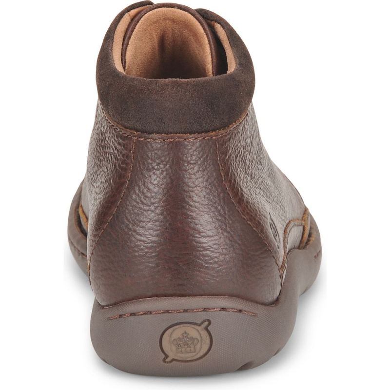 Born Men's Nigel Boots - Dark Brown Combo (Brown)