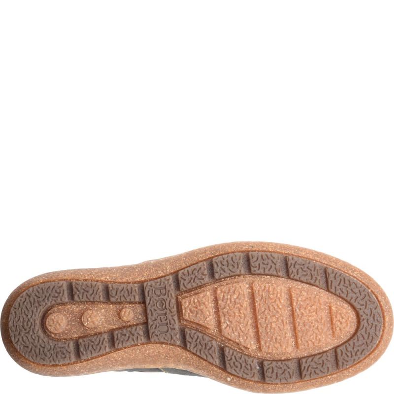 Born Women's Naya Slip-Ons & Lace-Ups - Grey Nubuck (Grey)