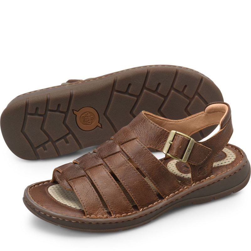 Born Men's Wichita Sandals - Tan Cymbal (Brown)