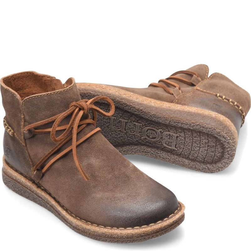 Born Women's Calyn Boots - Taupe Avola distressed (Tan)