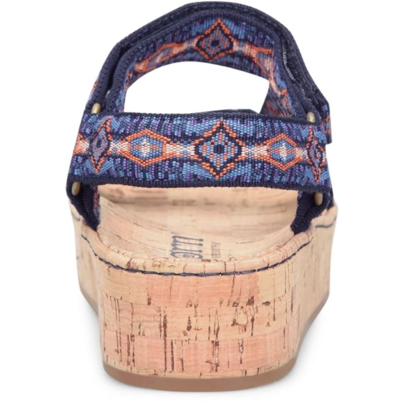 Born Women's Sirena Sandals - Navy Fabric (Multicolor)
