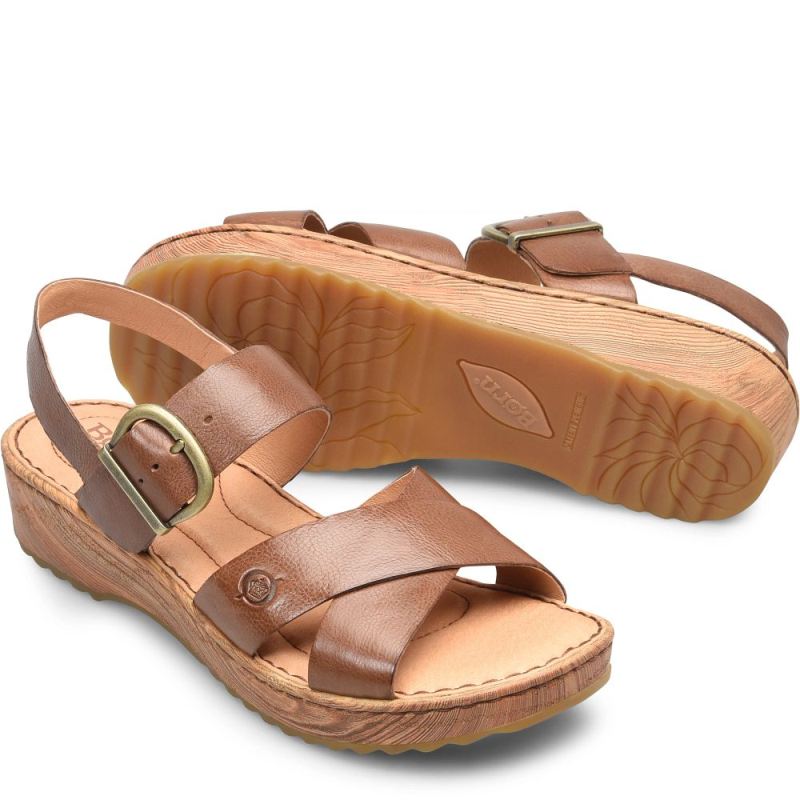 Born Women's Aida Sandals - Luggage (Brown)