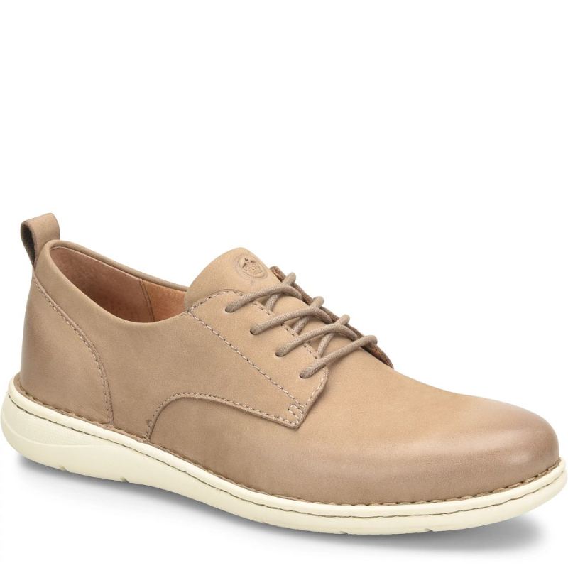 Born Men's Todd Slip-Ons & Lace-Ups - Taupe Stone (Tan)