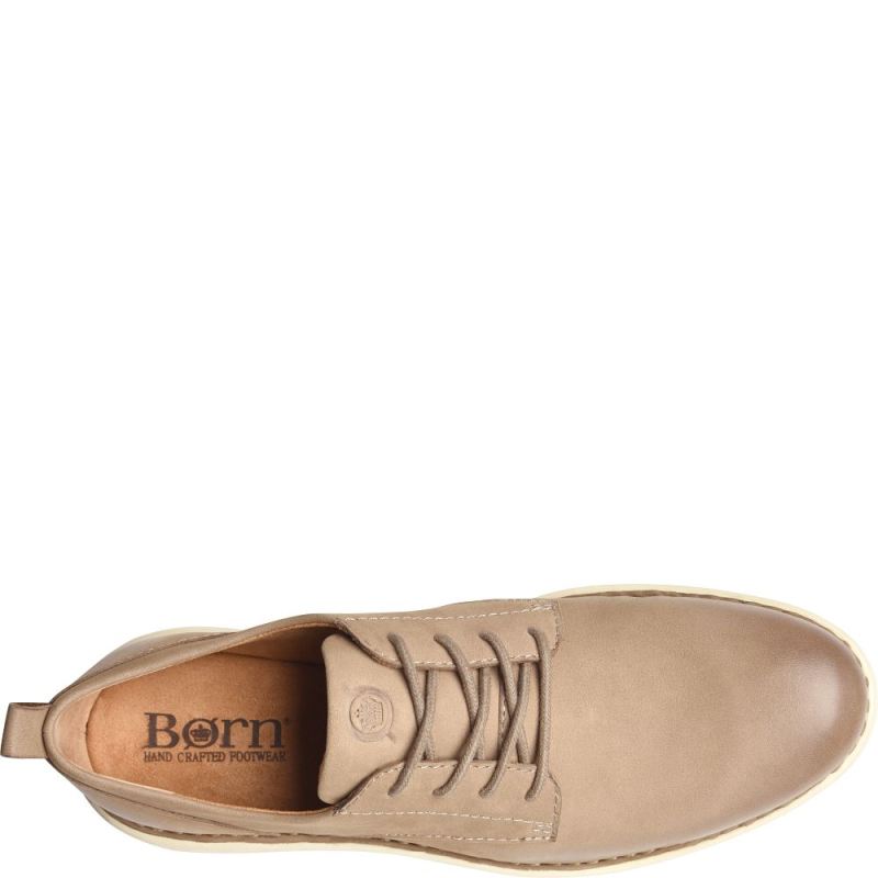 Born Men's Todd Slip-Ons & Lace-Ups - Taupe Stone (Tan)
