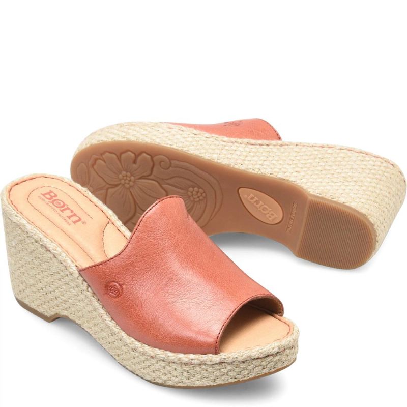Born Women's Lilah Sandals - Rust Cayenne (Red)