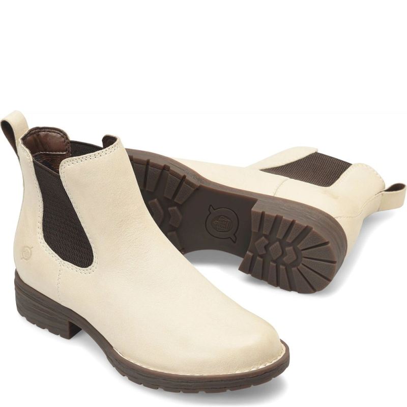 Born Women's Cove Boots - Cream (White)