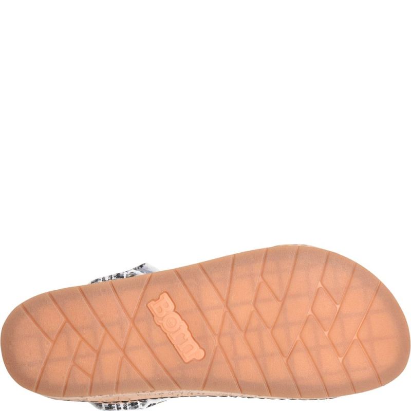 Born Women's Sirena Sandals - Black Fabric (Multicolor)