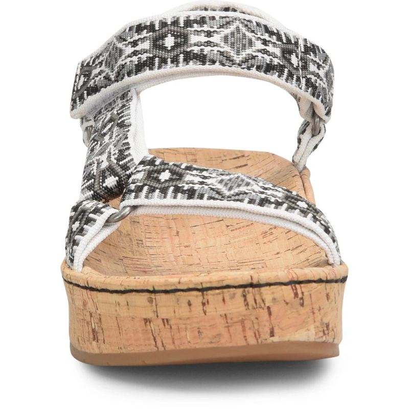 Born Women's Sirena Sandals - Black Fabric (Multicolor)