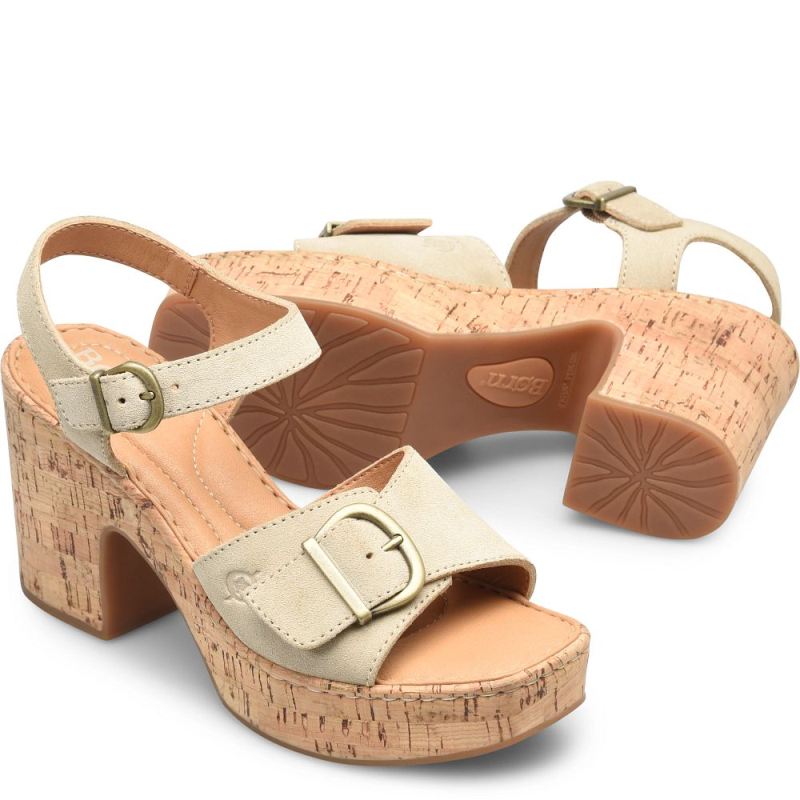 Born Women's Browyn Sandals - Natural Sand Suede (Tan)