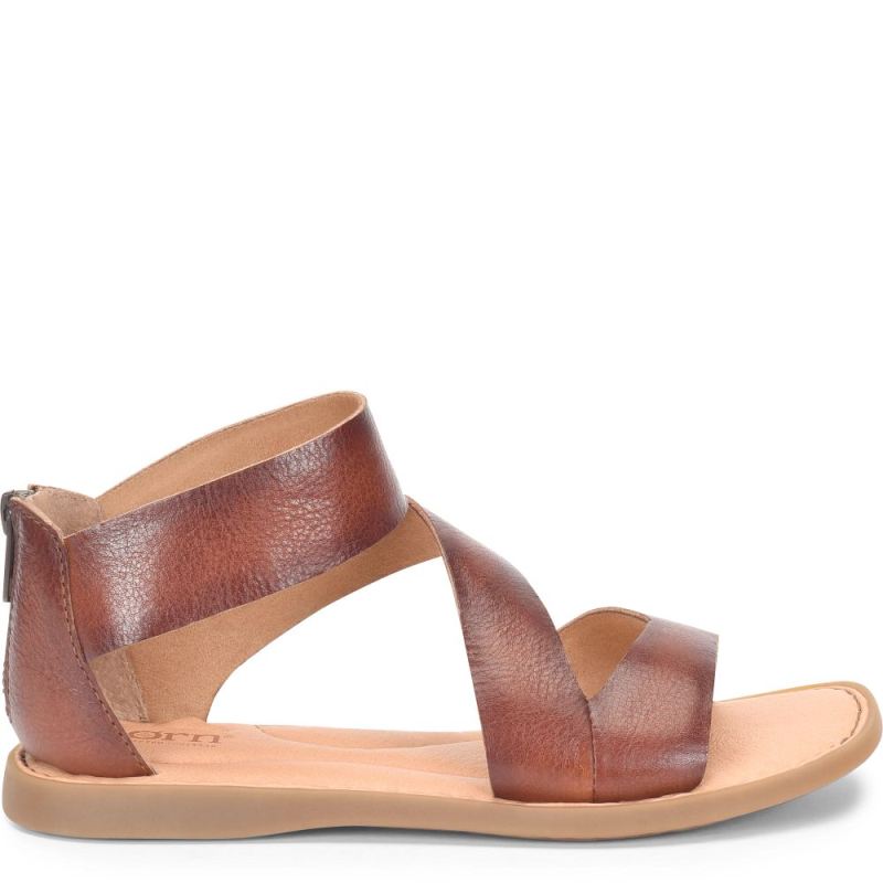 Born Women's Irie Sandals - Dark Tan Bourbon (Brown)