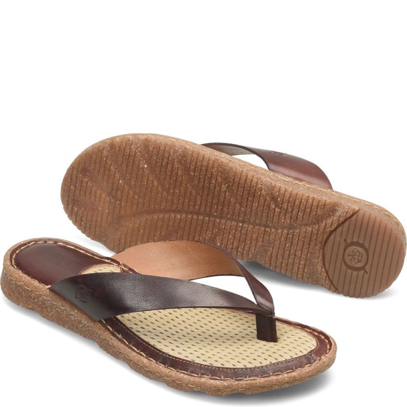 Born Women's Bora Basic Sandals - Dark Brown (Brown)