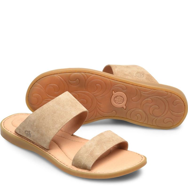 Born Women's Inslo Sandals - Taupe Suede (Tan)