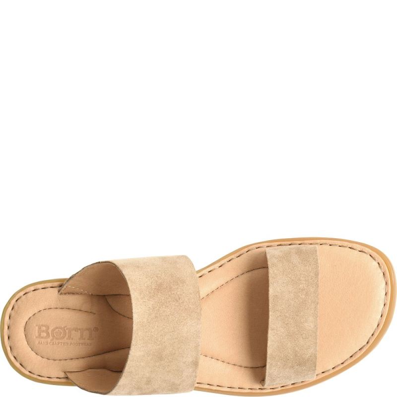 Born Women's Inslo Sandals - Taupe Suede (Tan)