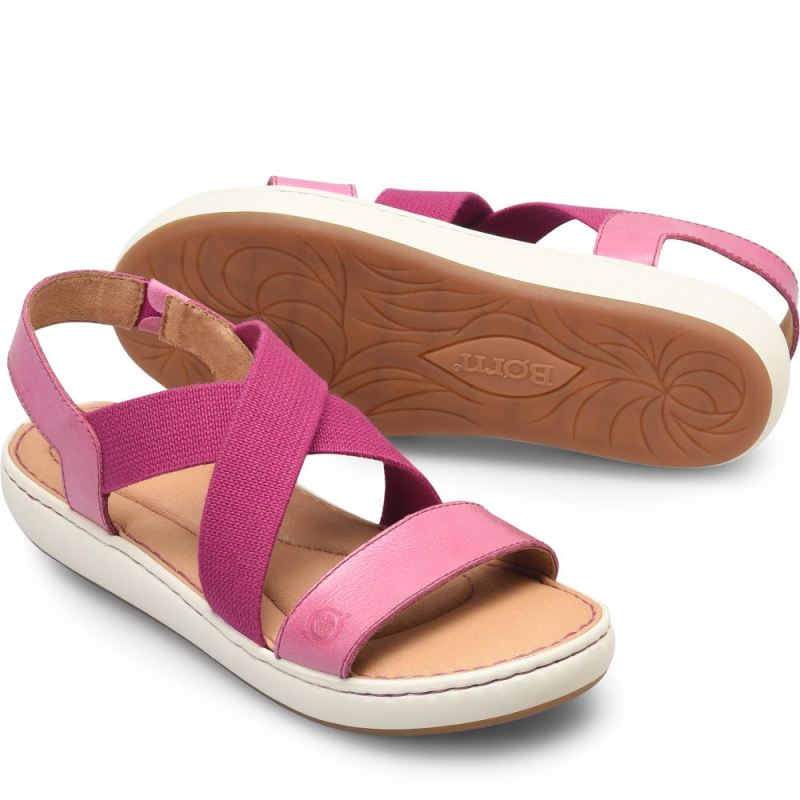 Born Women's Jayla Sandals - Dark Hot Pink Combo (Pink) Born Women's Jayla Sandals - Dark Hot Pink Combo (Pink)