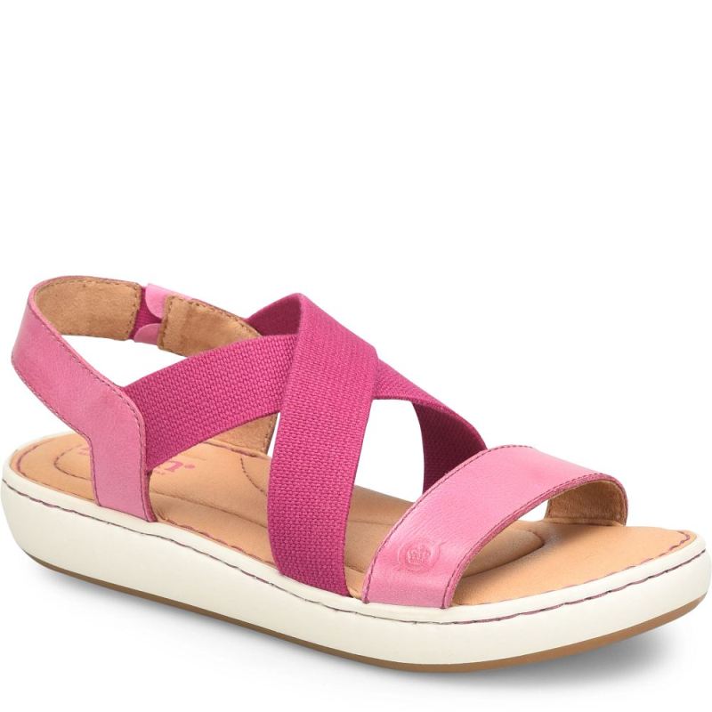 Born Women's Jayla Sandals - Dark Hot Pink Combo (Pink)