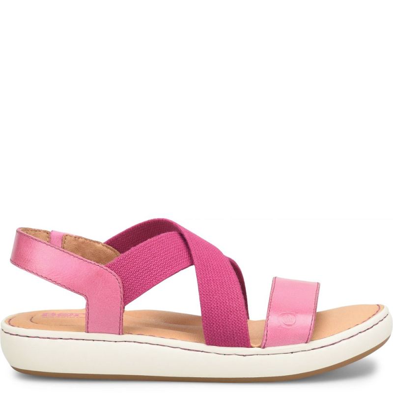 Born Women's Jayla Sandals - Dark Hot Pink Combo (Pink)