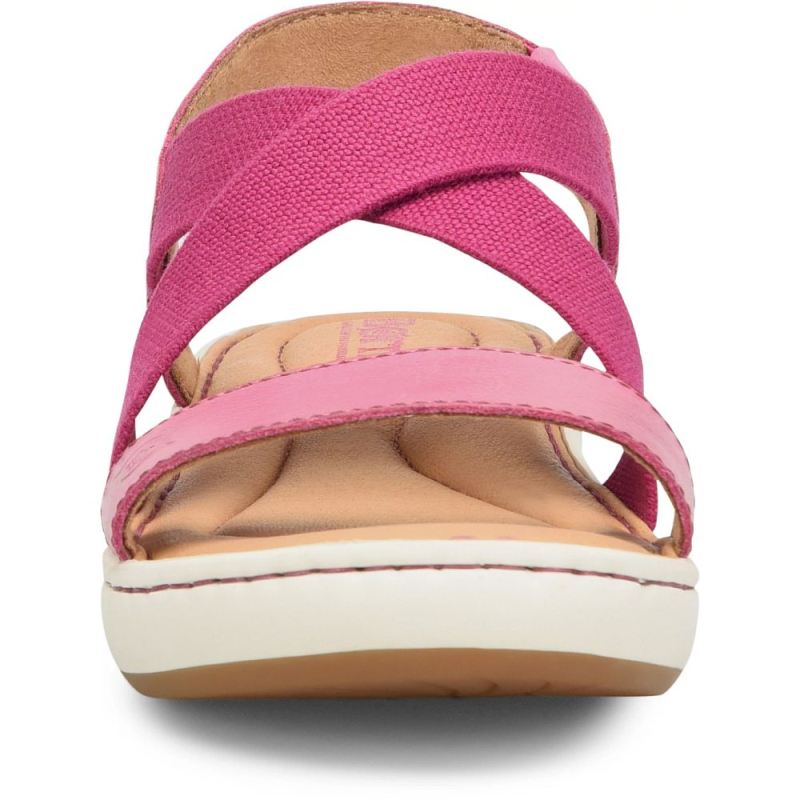 Born Women's Jayla Sandals - Dark Hot Pink Combo (Pink)