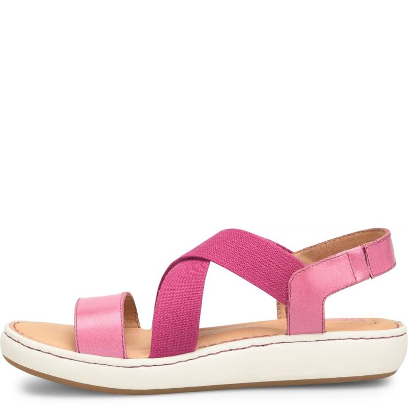 Born Women's Jayla Sandals - Dark Hot Pink Combo (Pink)