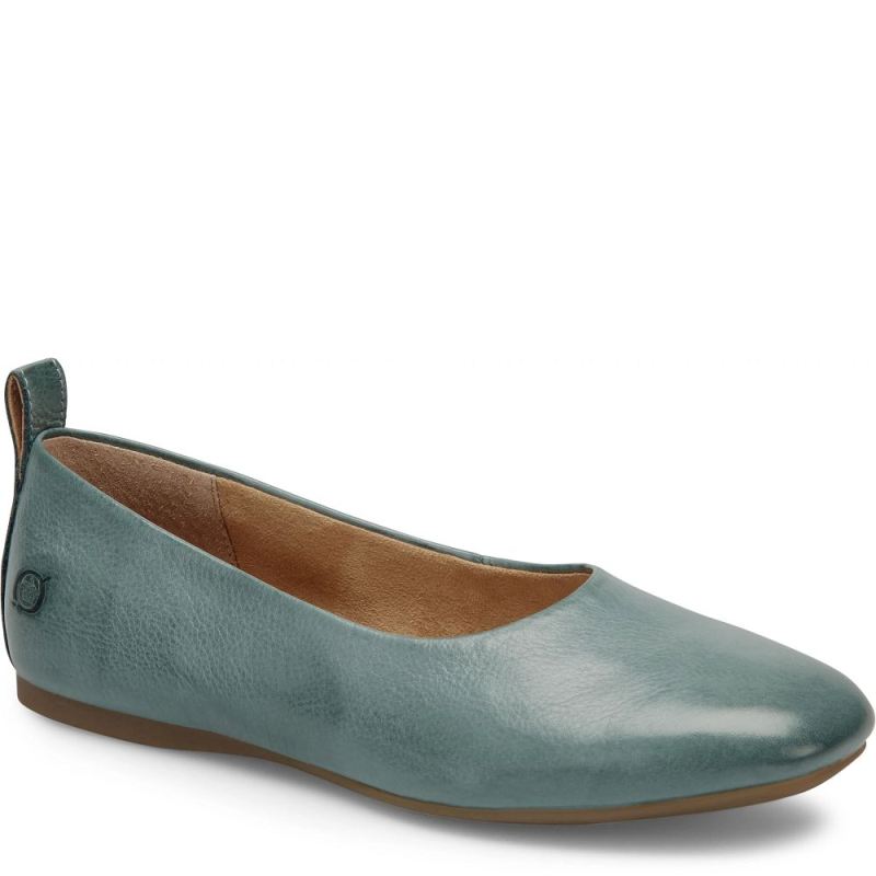 Born Women's Beca Flats - Pine Green (Green)