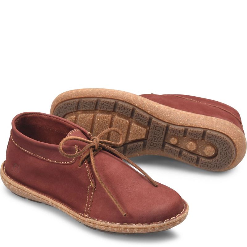 Born Women's Nuala Boots - Brick Nubuck (Red)