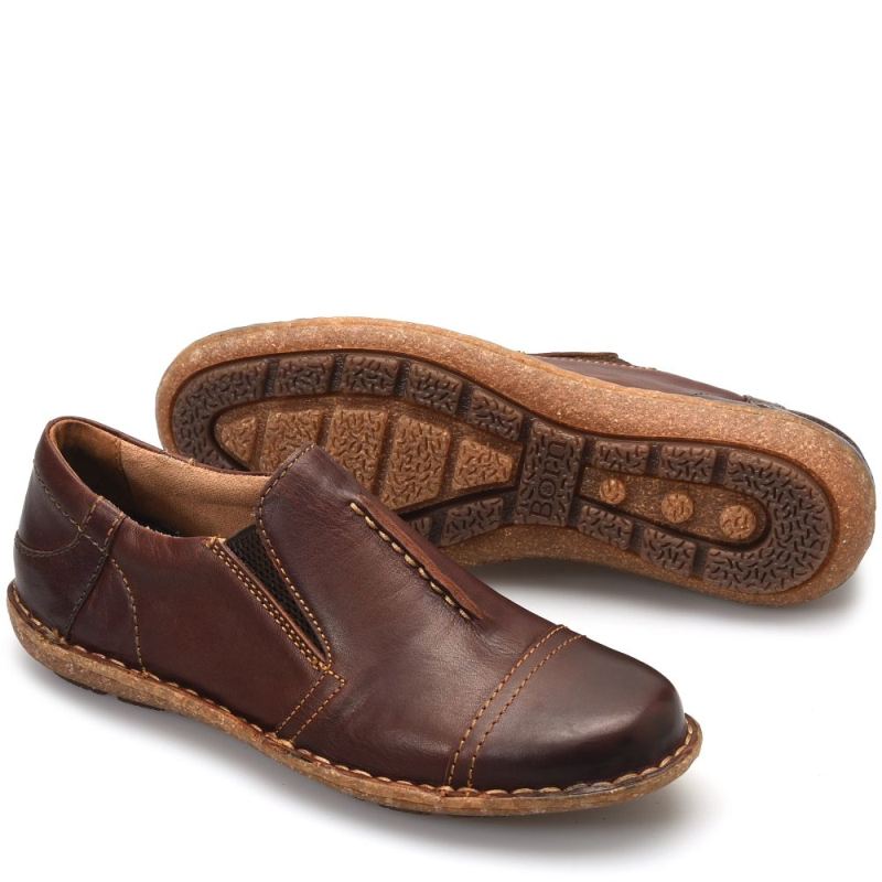 Born Women's Nampa Slip-Ons & Lace-Ups - Dk Brown Sequoia (Brown