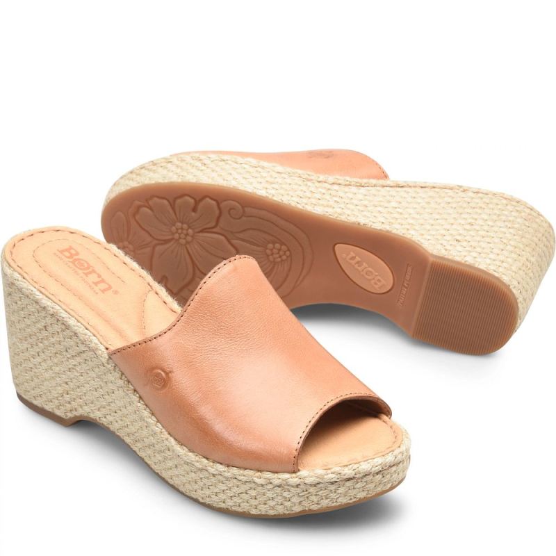 Born Women's Lilah Sandals - Natural Full Grain (Tan)