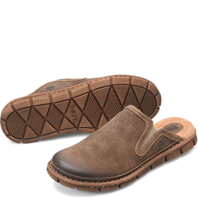 Born Men's Maxim Slip-Ons & Lace-Ups - Taupe Avola Distressed (T