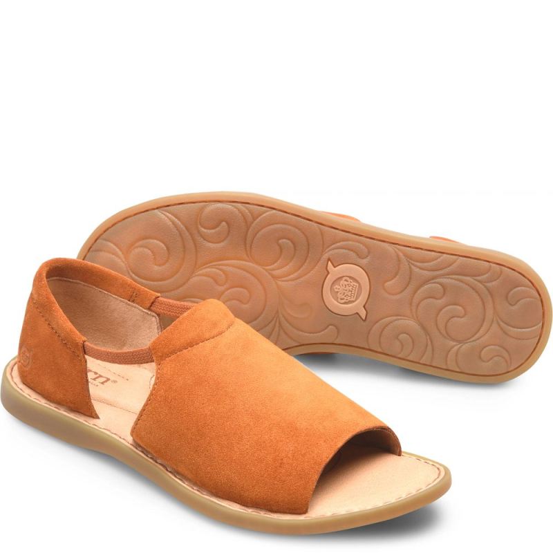 Born Women's Cove Modern Sandals - Cognac Suede (Brown) Born Women's Cove Modern Sandals - Cognac Suede (Brown)