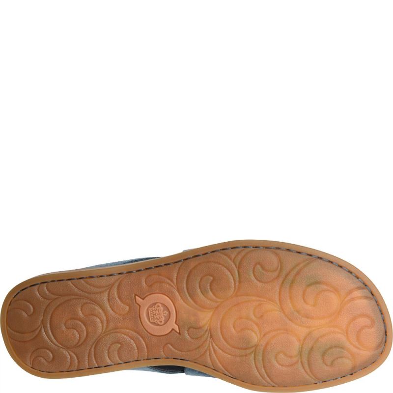 Born Women's Iwa Sandals - Jeans Suede (Blue)
