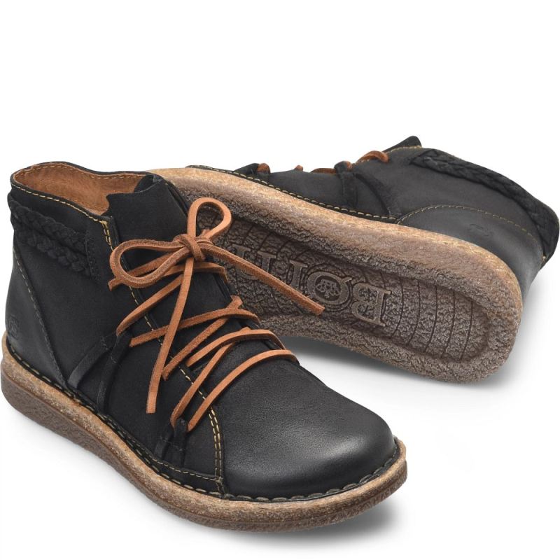 Born Women's Temple II Boots - Black Distressed (Black)