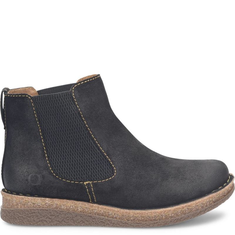 Born Women's Faline Boots - Black Distressed (Black)