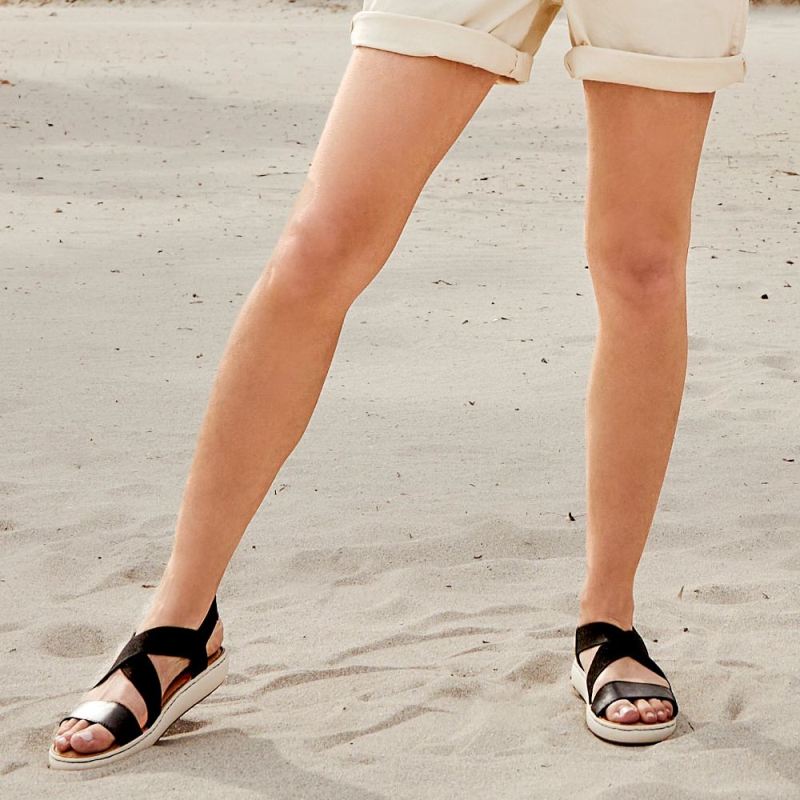 Born Women's Jayla Sandals - Black Combo (Black)