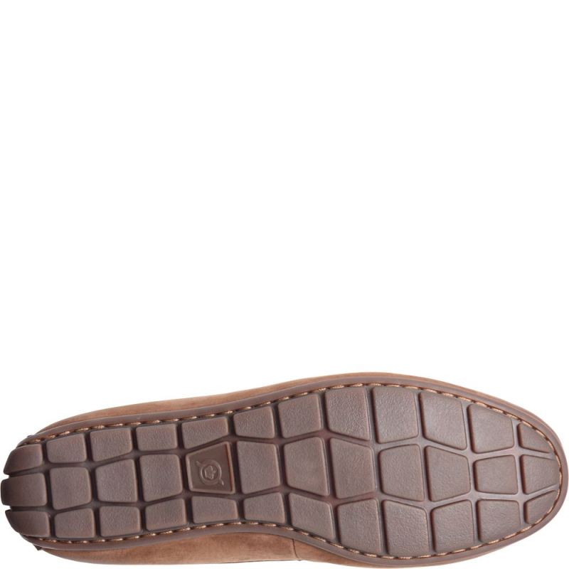 Born Men's Allan Shearling Slippers - Carafe Nubuck (Brown)