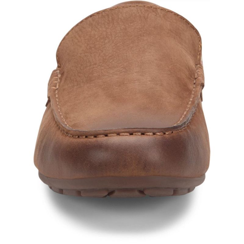 Born Men's Allan Shearling Slippers - Carafe Nubuck (Brown)