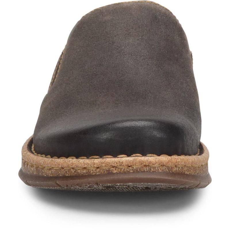 Born Men's Bryson Clog Slip-Ons & Lace-Ups - Dark Concrete Distr