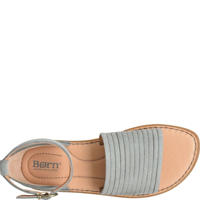 Born Women's Margot Sandals - Grey Army Suede (Grey)