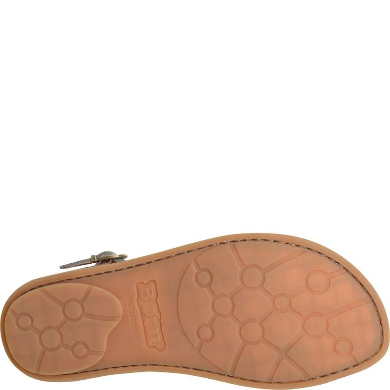 Born Women's Margot Sandals - Grey Army Suede (Grey)