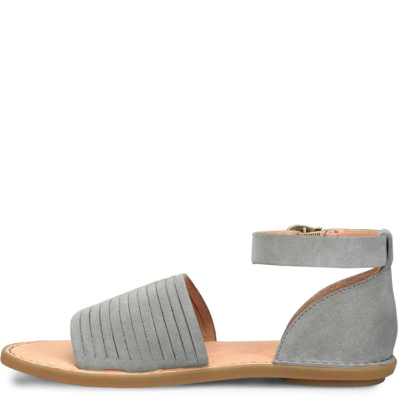 Born Women's Margot Sandals - Grey Army Suede (Grey)