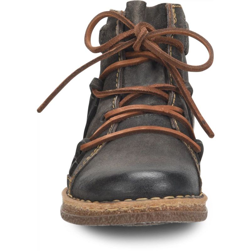 Born Women's Temple II Boots - Dark Concrete Distressed (Grey)