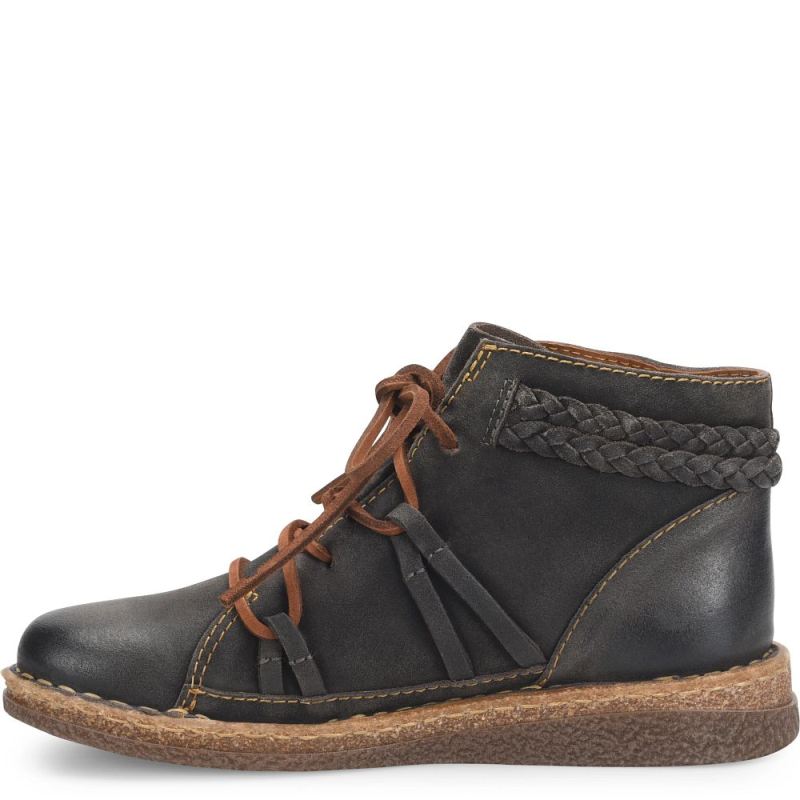 Born Women's Temple II Boots - Dark Concrete Distressed (Grey)