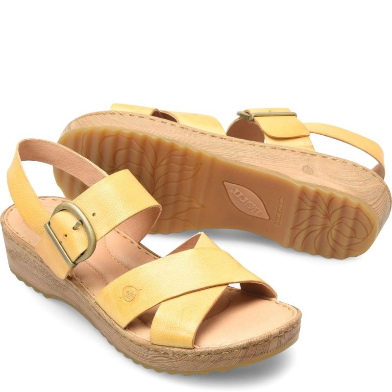Born Women's Aida Sandals - Sunflower (Yellow)