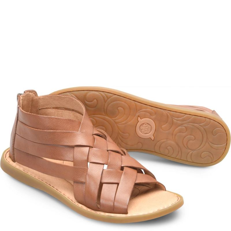 Born Women's Iwa Woven Sandals - Cuoio Brown (Brown)
