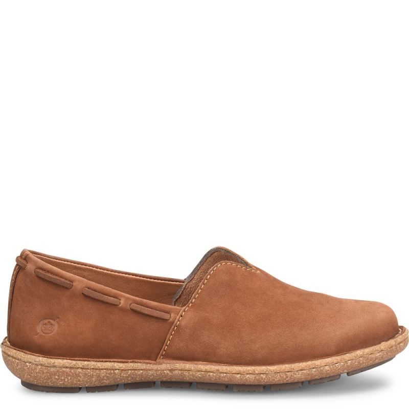 Born Women's Naya Slip-Ons & Lace-Ups - Maple Leaf Nubuck (Tan)