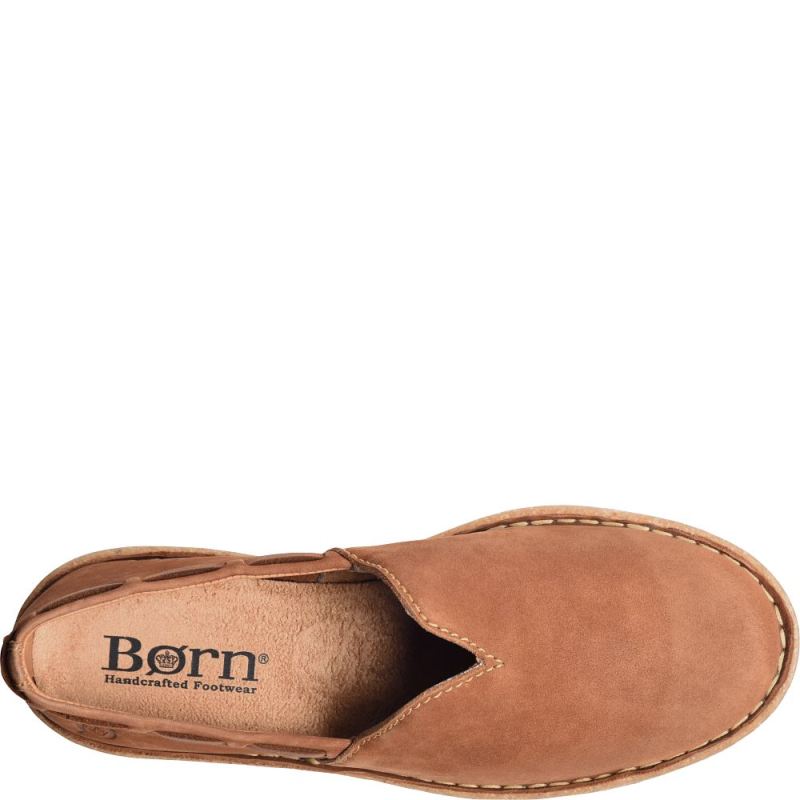 Born Women's Naya Slip-Ons & Lace-Ups - Maple Leaf Nubuck (Tan)