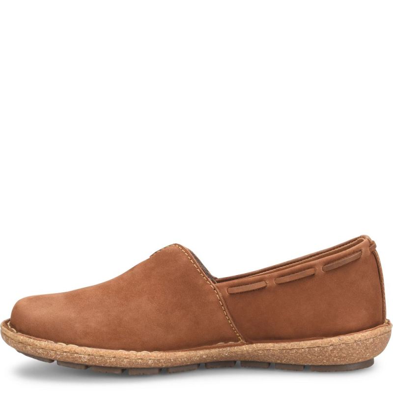 Born Women's Naya Slip-Ons & Lace-Ups - Maple Leaf Nubuck (Tan)