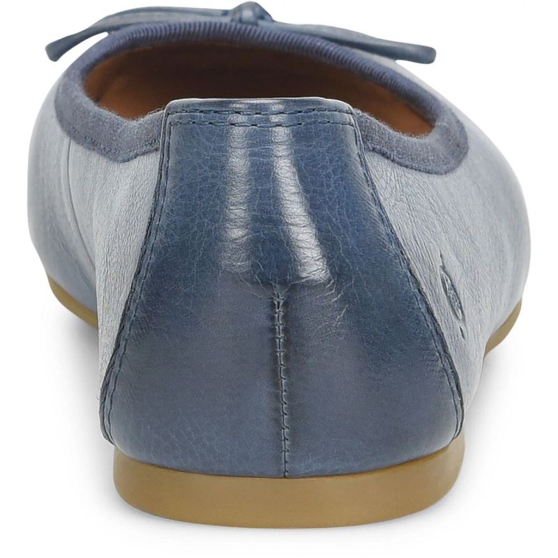 Born Women's Brin Flats - Navy Marine (Blue)