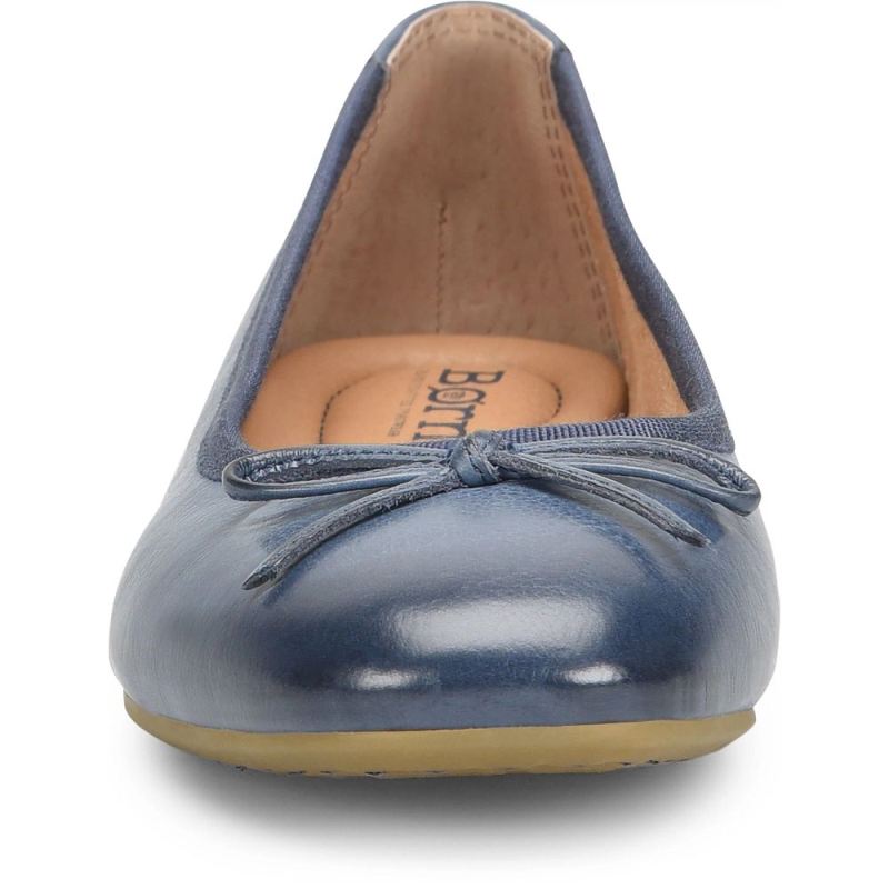 Born Women's Brin Flats - Navy Marine (Blue)