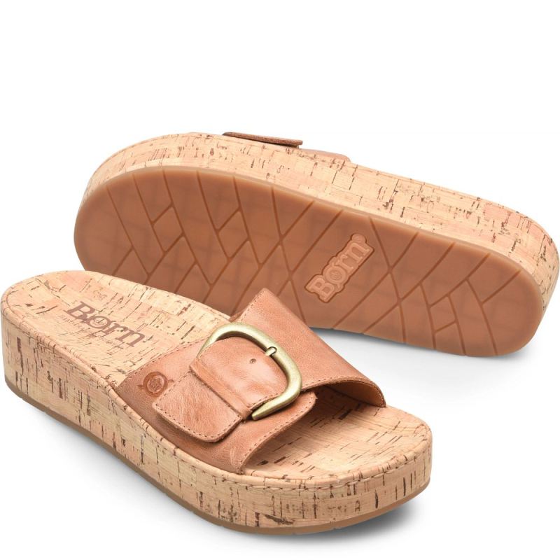 Born Women's Sloane Sandals - Tan Cuoio (Brown)