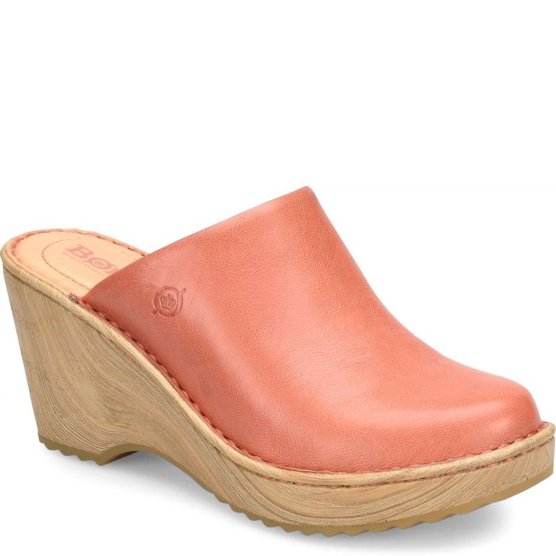 Born Women's Natalie Clogs - Rust Cayenne (Orange)